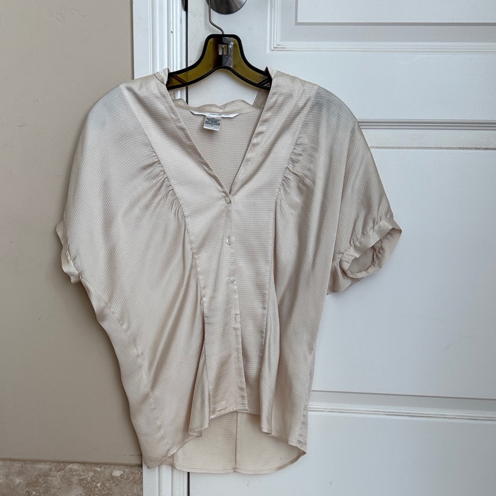 Diane Von Furstenberg Cream Blouse